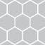 Ultra-Soft & Cooling 4 Piece Full Bedding Sheet Set - Light Gray Geometric
