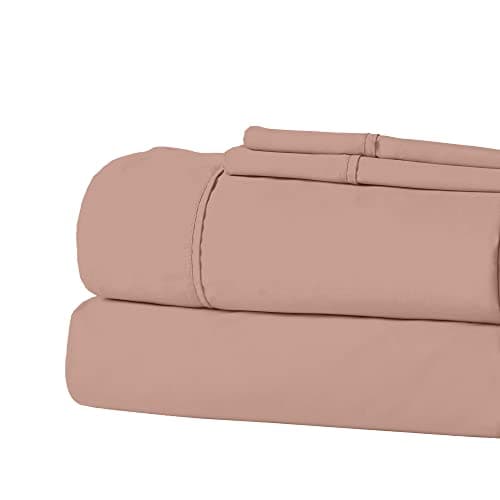 Modern Threads 4-Piece Deep Pocket Bedding Deep Pocket Mattress Up to 16 Inch Rose Bloom Full Size