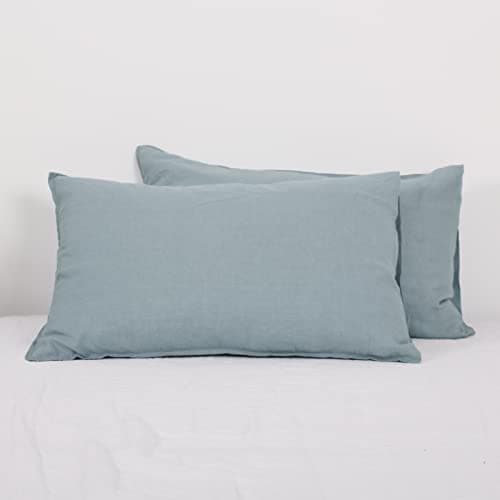 Simple & Opulence French Linen Queen Size Washed Pillowcases - Set of 2 (20''x30'')