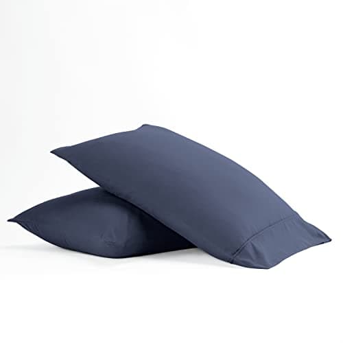 Luxe Queen Size Pillow Covers - Ultra Soft & Navy - Home Decor Gifts
