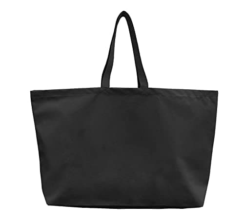 Large Canvas Tote Bag - Extra Big Shopping & Beach Reusable 28"x8"x16"