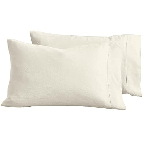Luxury 100% Linen King Pillowcases Set of 2