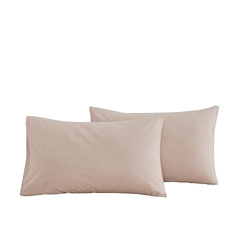 100% Cotton King Size Pillowcases with Botanical Floral Print, 2 Pack