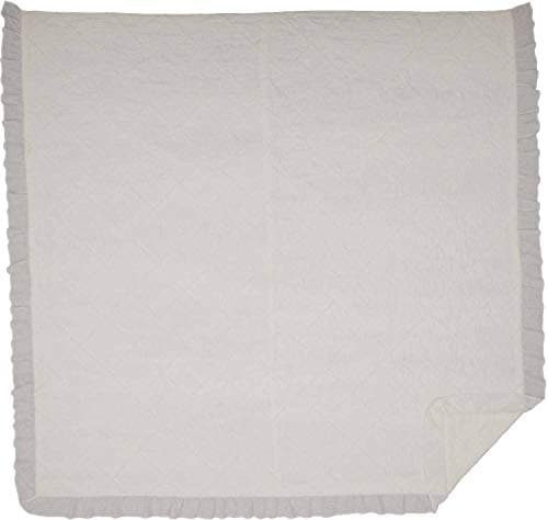 Piper Classics Kathryn Queen Quilt Bedspread, Soft White Linen-LookVintage Farmhouse Bedding