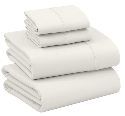 RUVANTI Queen Deep Pocket 4PC Cotton Percale Bed Linen Set