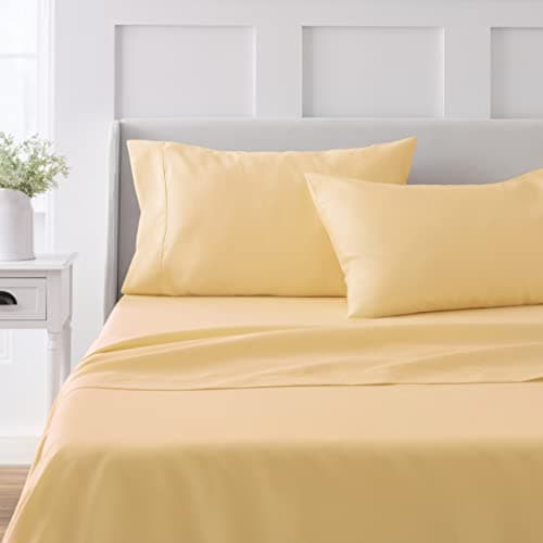 Martha Stewart 100% Cotton Twin Sheet Set, Gray