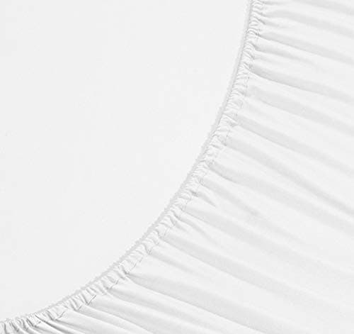 Luxury 1500 Thread Count Microfiber 4-Piece Bed Sheet Set - Queen, White