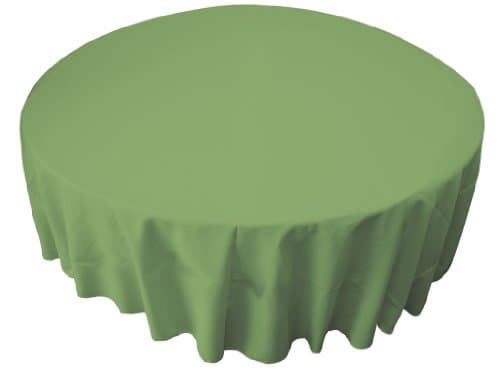 LA Linen Washable Emerald Green 108"Round Tablecloth