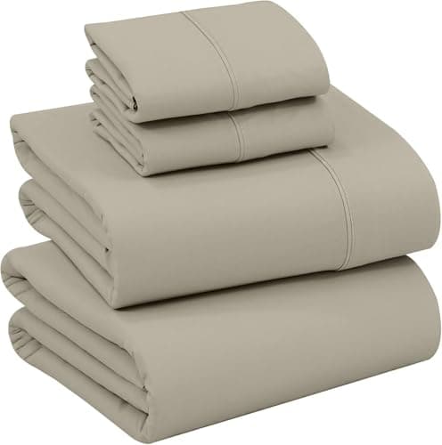 RUVANTI Queen Deep Pocket 4PC Cotton Percale Bed Linen Set