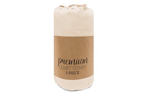 Simply Soft Linen Queen Duvet Cover Set, Cream