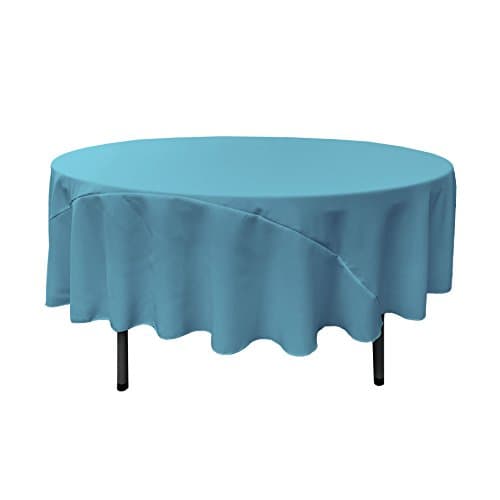 LA Linen Washable Emerald Green 108"Round Tablecloth