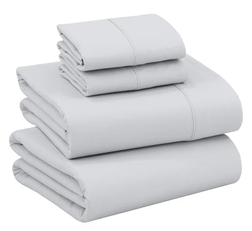RUVANTI Queen Deep Pocket 4PC Cotton Percale Bed Linen Set