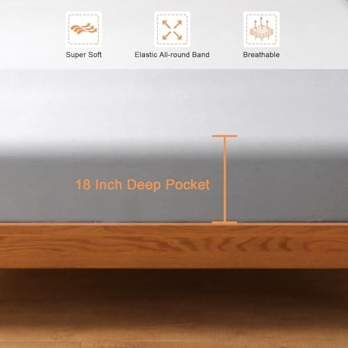 Bamboo Queen Sheets with 4 Elastic Straps and Cooling Properties