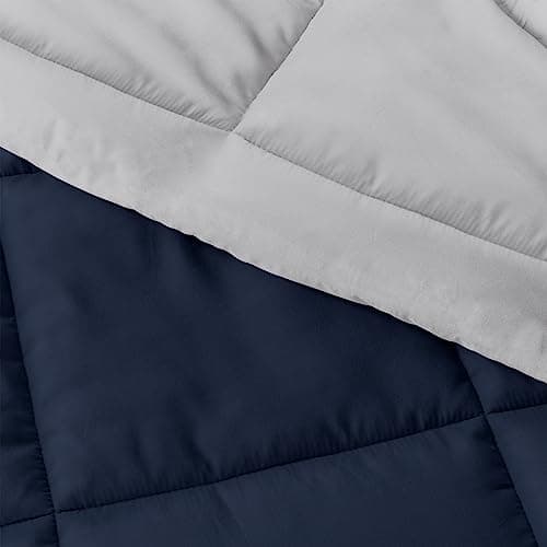 Linen Market Reversible Twin Comforter Set - Soft & Lightweight Down Alternative