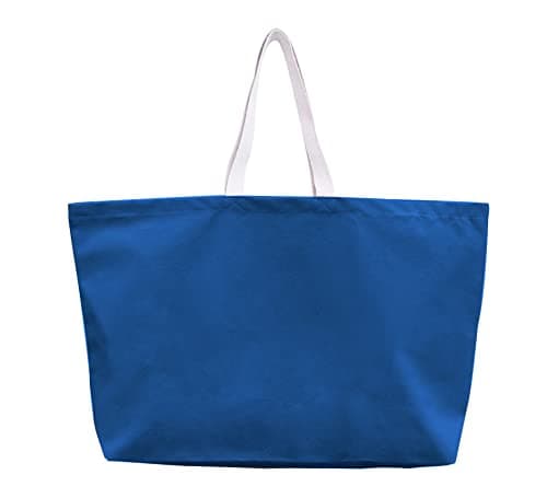 Large Canvas Tote Bag - Extra Big Shopping & Beach Reusable 28"x8"x16"