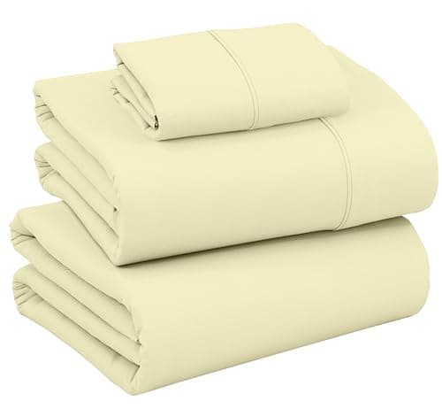 Full Size Brushed Microfiber Sheets Set with Deep Pockets - Pink Memories