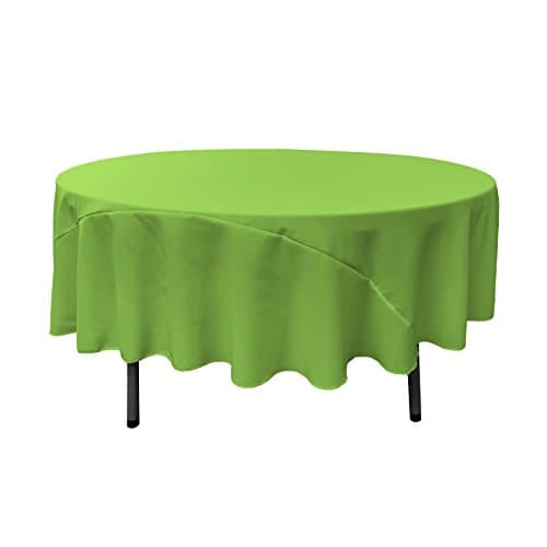LA Linen Washable Emerald Green 108"Round Tablecloth