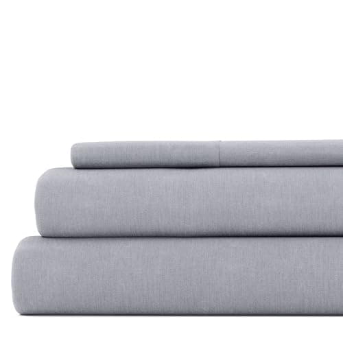 Ultra-Soft & Cooling Light Blue Flower Full Bedding Sheets for Full Size Bed - Sleep Better Than Ever with Linen Market Deep Pocket Sheets OEKO-TEX Certified