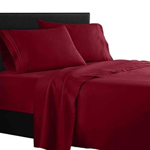 Clara Clark Supreme 1500 Thread Count 4PC Bed Sheet Set - Queen, Camel Gold
