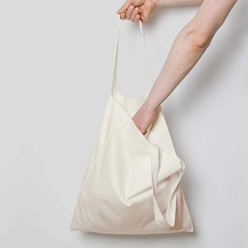 5-Pack 15x16" Natural Cotton Tote Bags, Lightweight & Bulk PTFE Sheet Included
