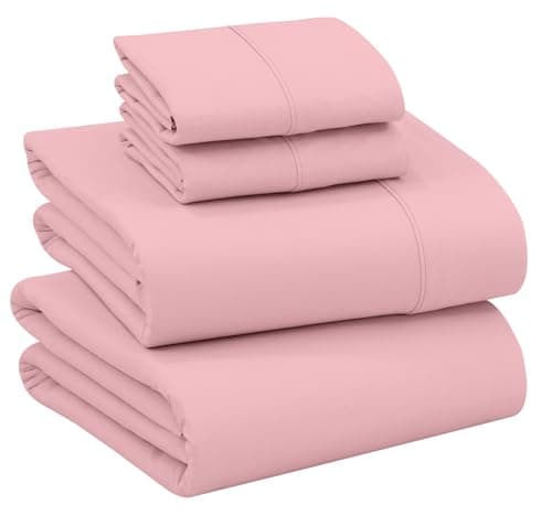 RUVANTI Queen Deep Pocket 4PC Cotton Percale Bed Linen Set