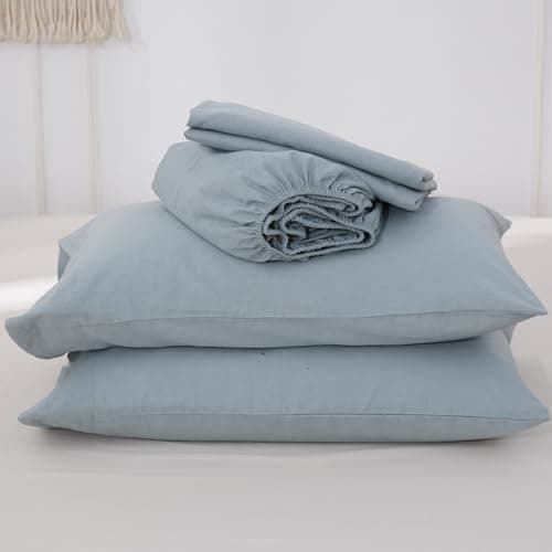 Simple&Opulence Belgian Linen Sheet Set - 4 Pieces (King Size, Linen/Beige)