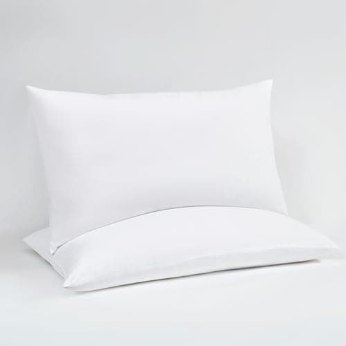 Linen Queen Pillow Set - Soft, Hypoallergenic & Machine Washable