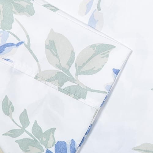Pointehaven King Bed Sheet Set - 4 Pieces Microfiber Bedding (King Daisy)
