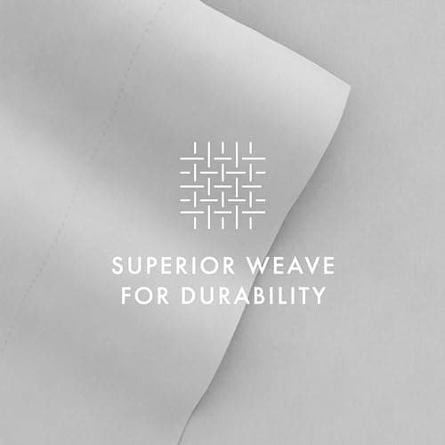 6 Piece Linen Bed Sheet Set, Light Gray, California King