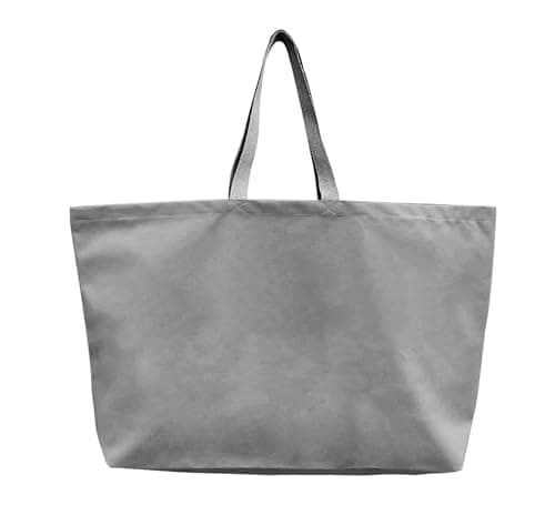 Large Canvas Tote Bag - Extra Big Shopping & Beach Reusable 28"x8"x16"