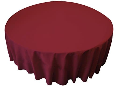 LA Linen Washable Emerald Green 108"Round Tablecloth