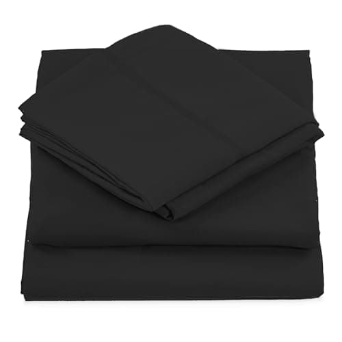 6 Piece Full Size Sheets Set - Including 4 Pillowcases - Deep Pockets - Breathable and Soft - Gray - Wrinkle Free - Machine Washable