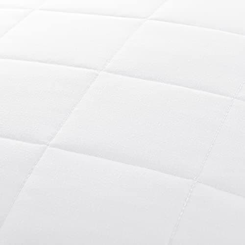 Square Stitch Linen Market Microfiber Quilt Cover Full/Queen White - Ultra Soft