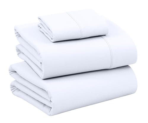 RUVANTI Queen Deep Pocket 4PC Cotton Percale Bed Linen Set