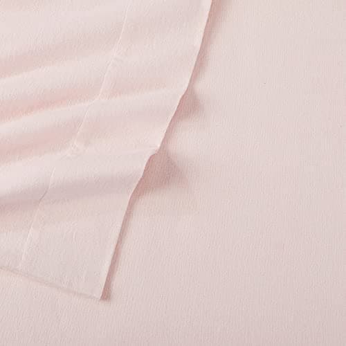 Chalet Collection 100% Cotton Full Flannel Sheet Set - Double Brushed, Deep Pocket, White