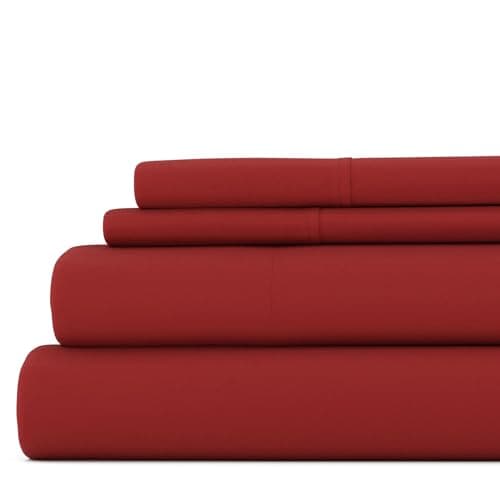 4 Piece Linen Bed Sheet Set