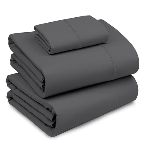 RUVANTI Queen Deep Pocket 4PC Cotton Percale Bed Linen Set