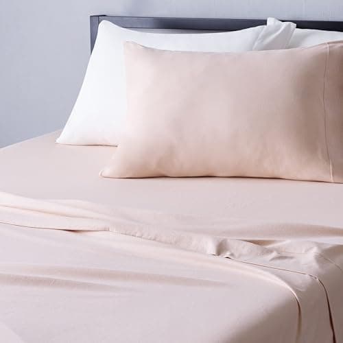 Amazon Basics Full Size Oatmeal 4-Piece Bed Sheet Set