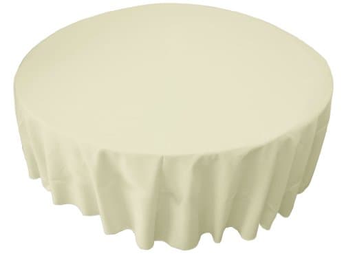 LA Linen Washable Emerald Green 108"Round Tablecloth