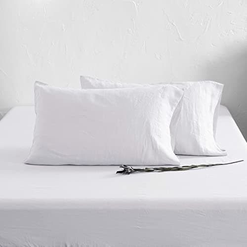 ATLINIA Stone Washed 100% Pure Flax Linen Queen Bedding Sheets Set