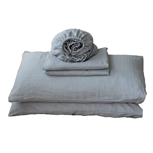 Simple&Opulence 100% Linen 4pcs Deep Pocket Sheet Set - California King
