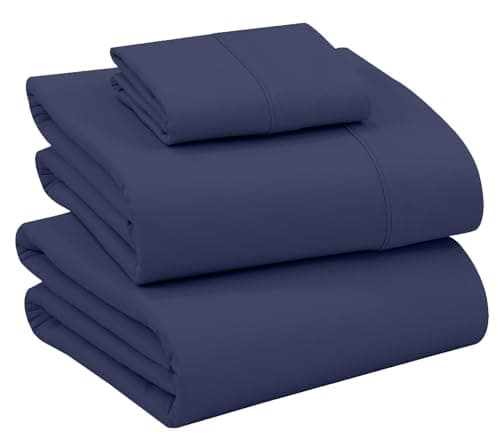 RUVANTI Queen Deep Pocket 4PC Cotton Percale Bed Linen Set