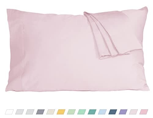Light Pink King Size Pillow Cases Set of 2, 20 by 40 inches
