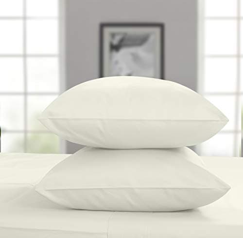 Certified 100% Egyptian Cotton Queen Pillowcases - 400 Thread Count Sateen Weave, ELS Combed Cotton, Solid Sage