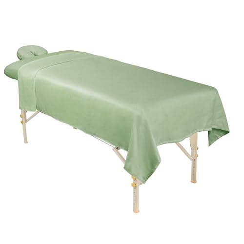 ForPro Professional Premium Microfiber Massage Sheet Set, Sage
