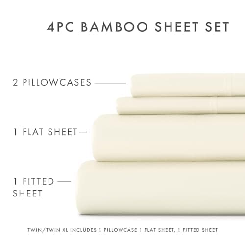 Hotel Luxury Silky Soft King Size Linen Market Cooling Bed Sheets Set