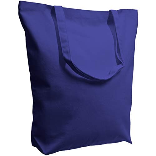 TOPDesign 6 Pack Super Strong Large 17.5"x16.5"x5" Cotton Canvas Tote Bags