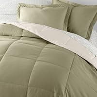 Linen Market Reversible Twin/Twin XL Comforter Set - Soft & Lightweight Down Alternative
