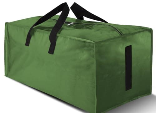 Heavy Duty Black 8 Pack Water-Resistant Storage Totes with Zippers & Handles