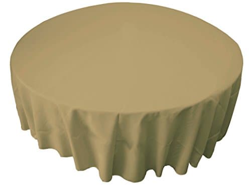 LA Linen Washable Emerald Green 108"Round Tablecloth